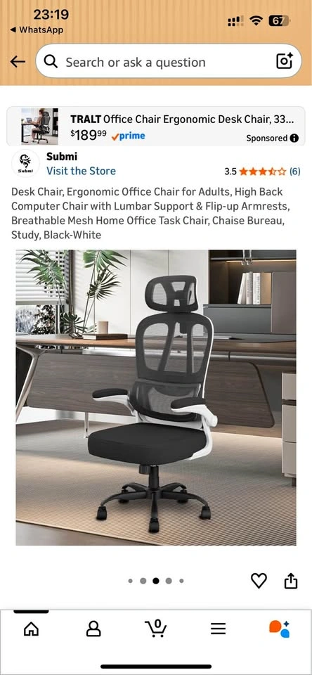 Ergonomics Office Chair from Amazon