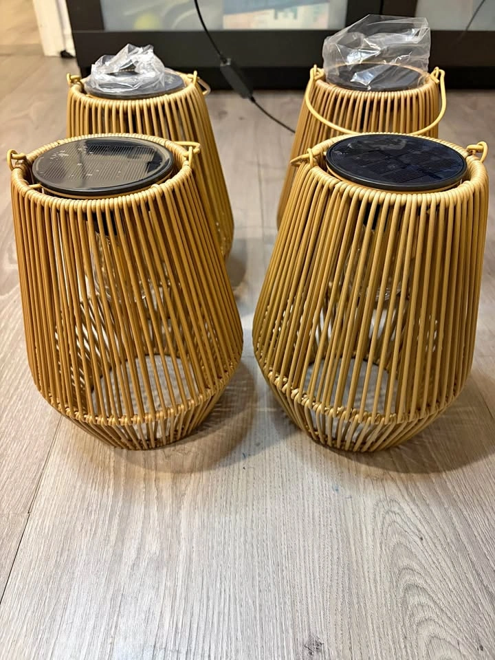 4 Solar Outdoor Lanterns