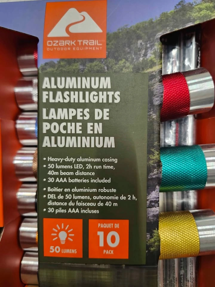 Ozark Trail Aluminum Flashlights – 10 Pack - photo 2