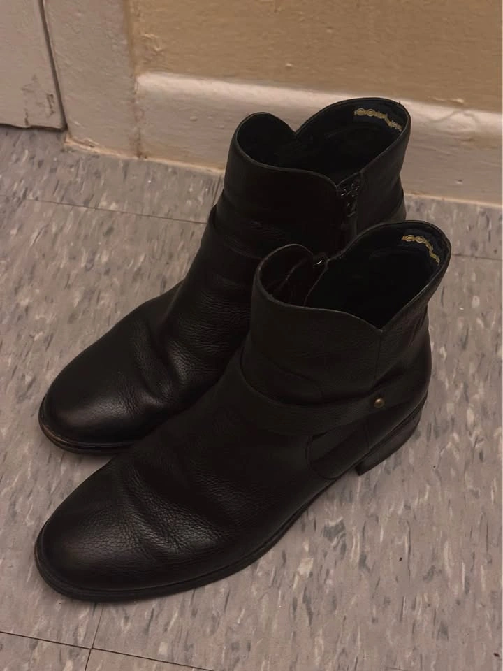 Cole Haan GrandSeries Leather Ankle Boots - Black, Size 7 - photo 5