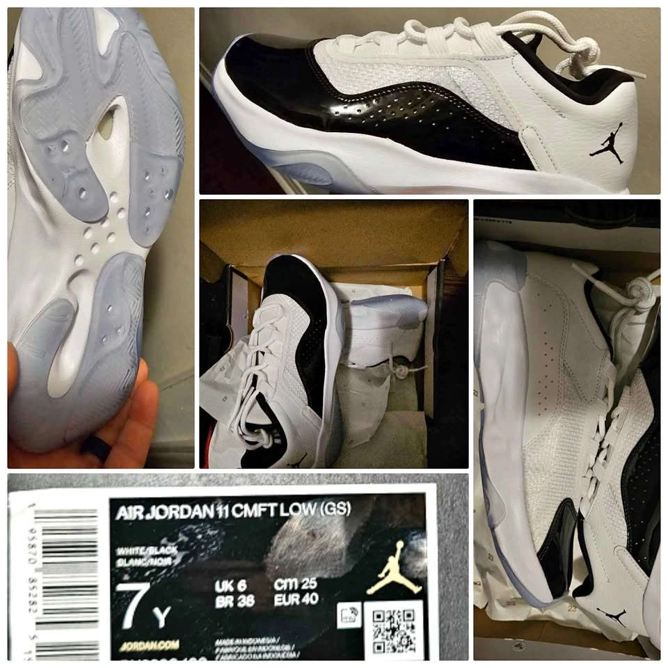 Jordan 11 CMFT Low White Black 7Y