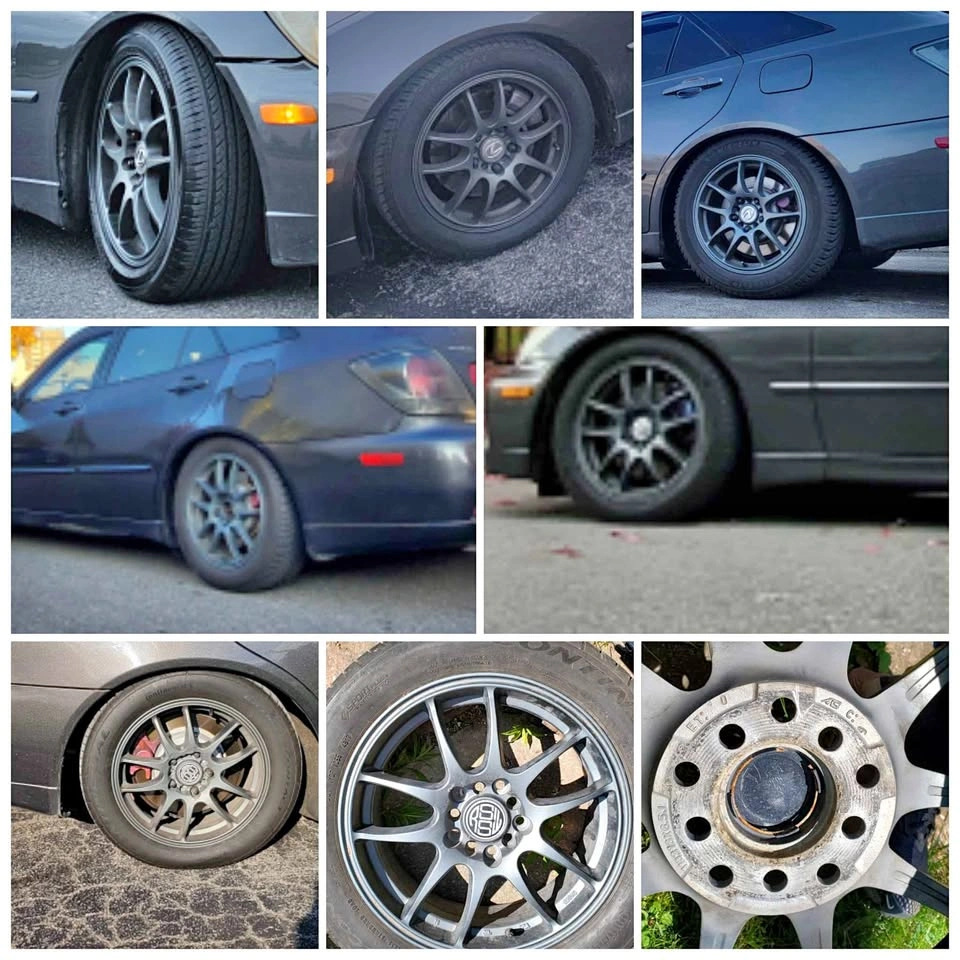 16" 5x114.3 10 Bolt Rims with Tires