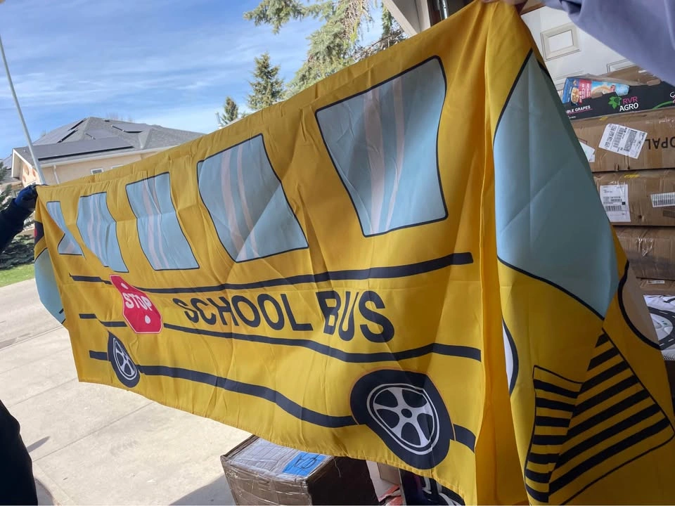 New 6 FT School Bus Tablecloth Back to School Table Cloth Decor - photo 4