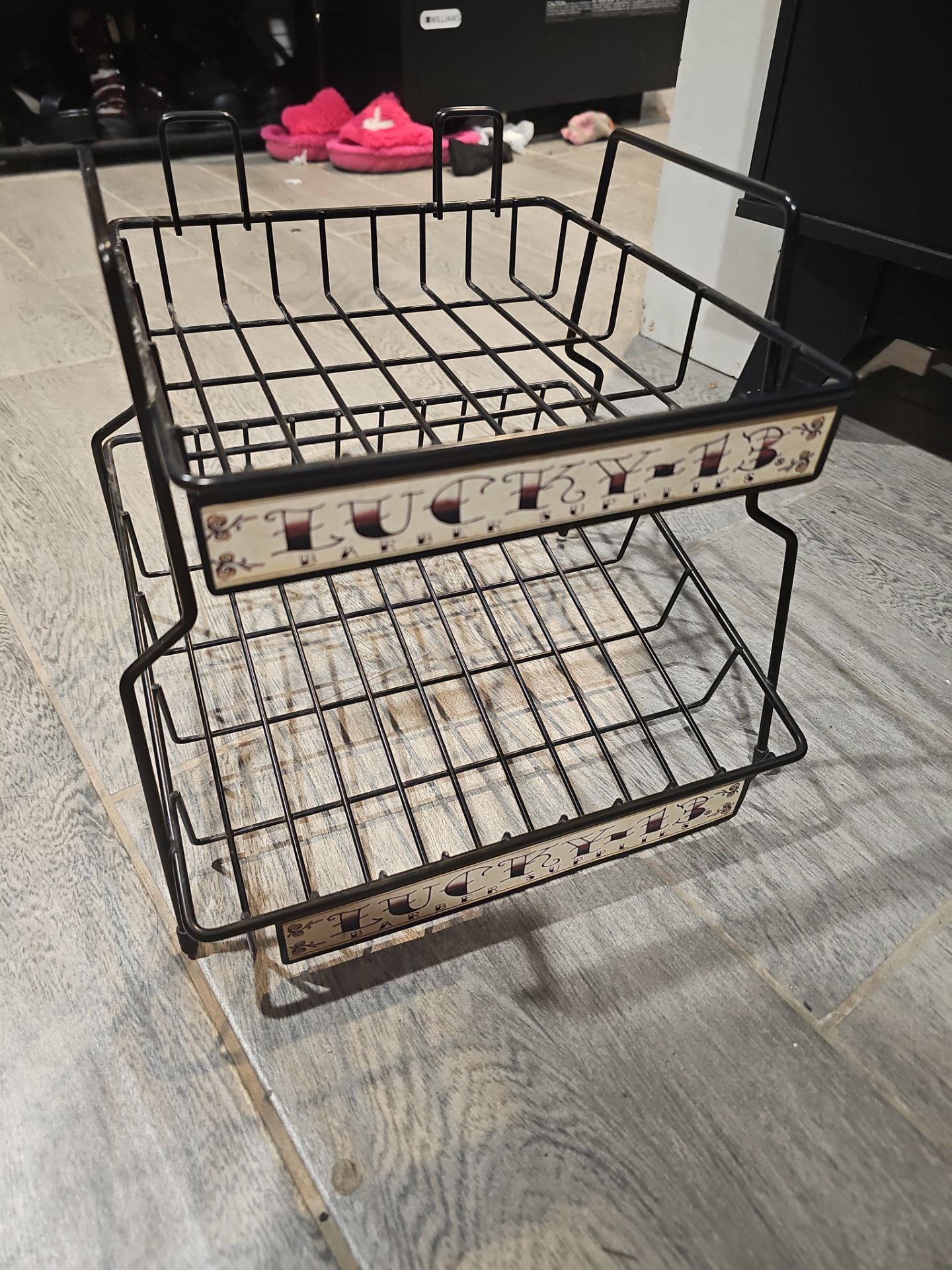 black metal 2-tier organizer "lucky-13" - photo 2
