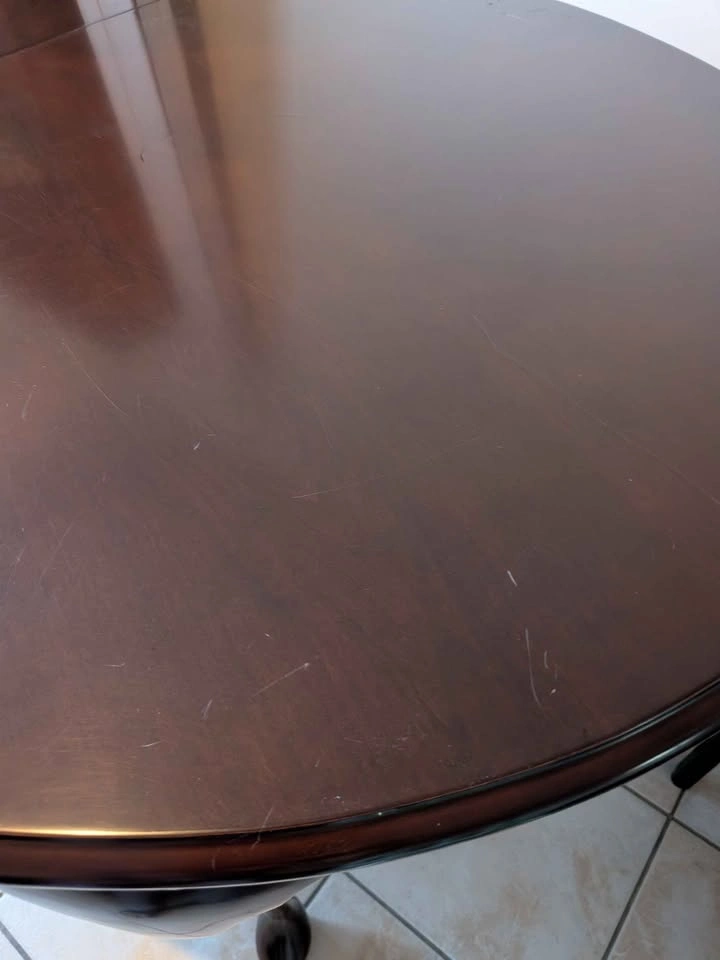 Extendable Dark brown dining table - photo 2