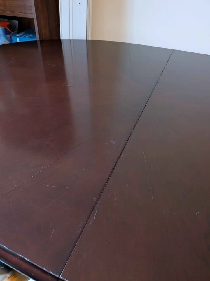 Extendable Dark brown dining table - photo 3