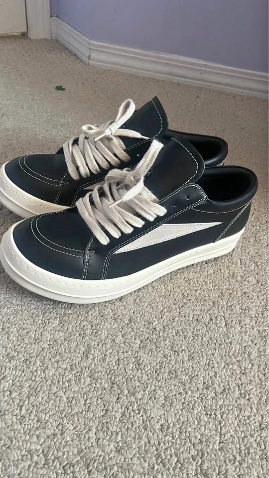 Leather Rick Owen Vans