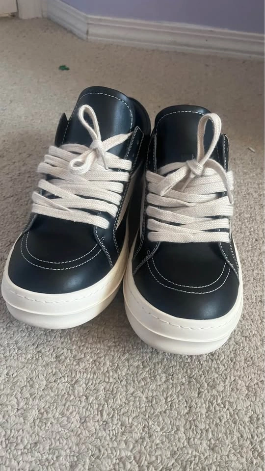 Leather Rick Owen Vans - photo 2