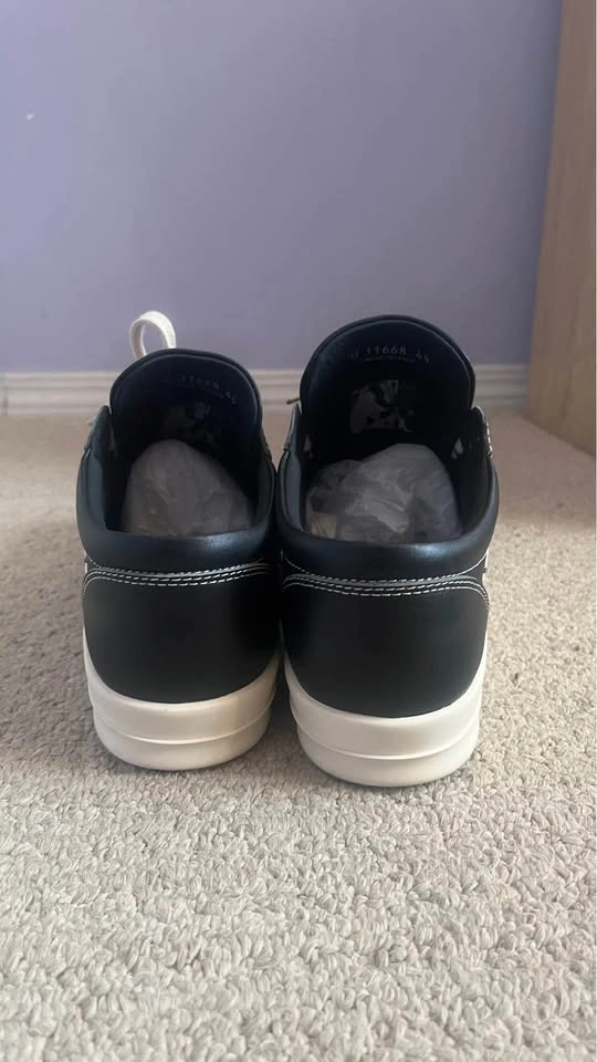 Leather Rick Owen Vans - photo 4