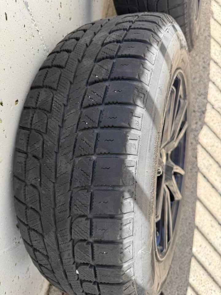 Set of 4 Black Alloy Rims + Tires – 225/65R17 - photo 2