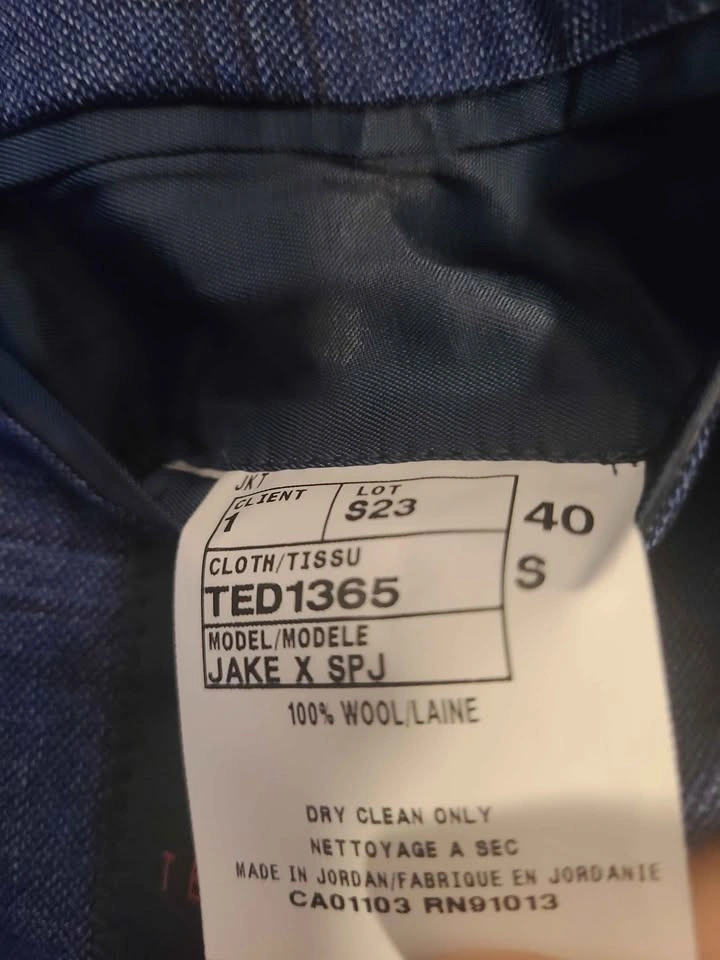 Ted Baker Slim Fit Blue Plaid Blazer Jacket Jake Mens Size 40R - photo 4