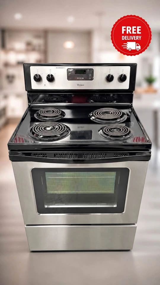 Whirlpool Stainless Coil Top Stove