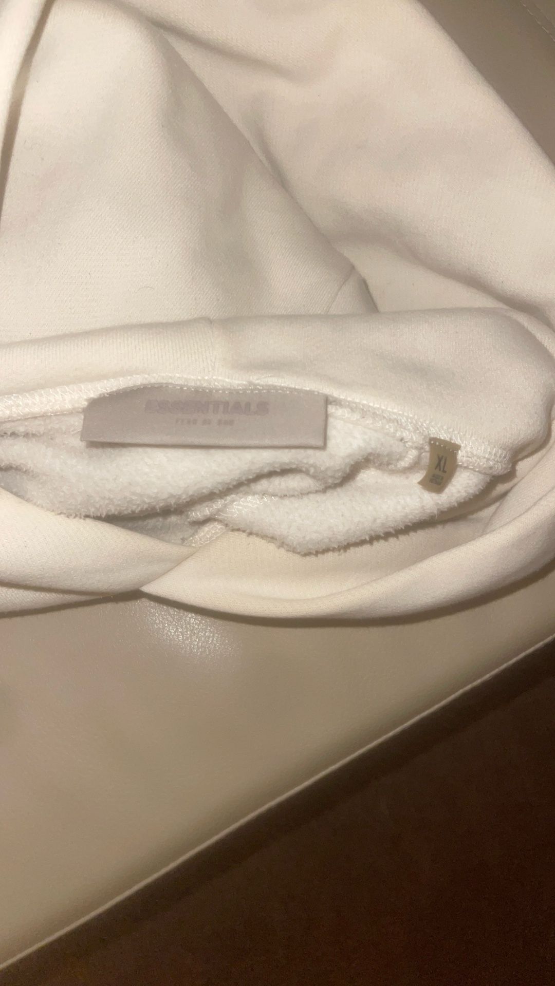Essentials Fear Of God Hoodie (Eggshell) - photo 3