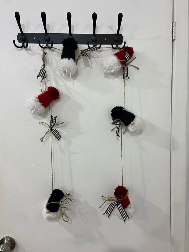 Handmade Christmas Gnome Garland