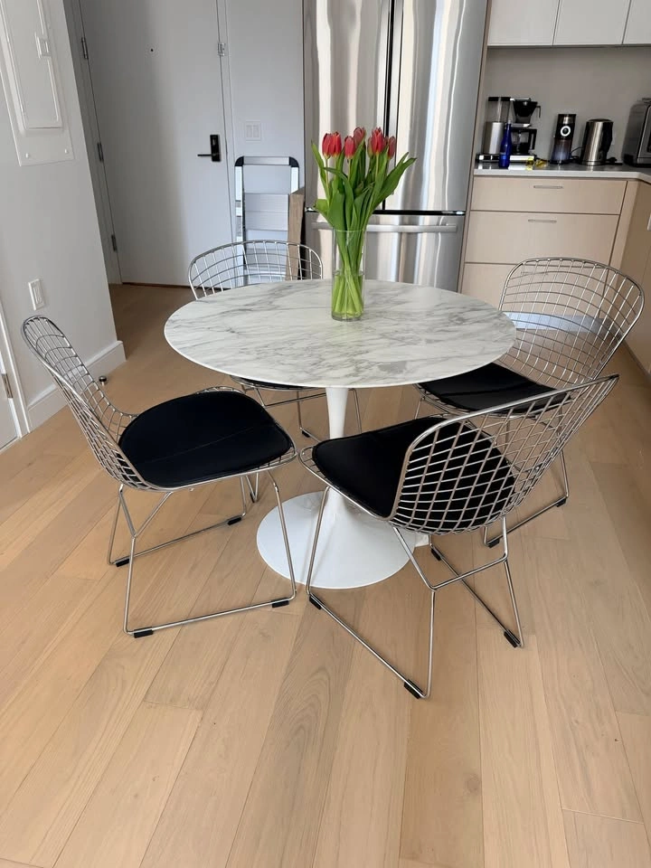 4 x Knoll Bertoia Side Chairs w/ Cushions - photo 3