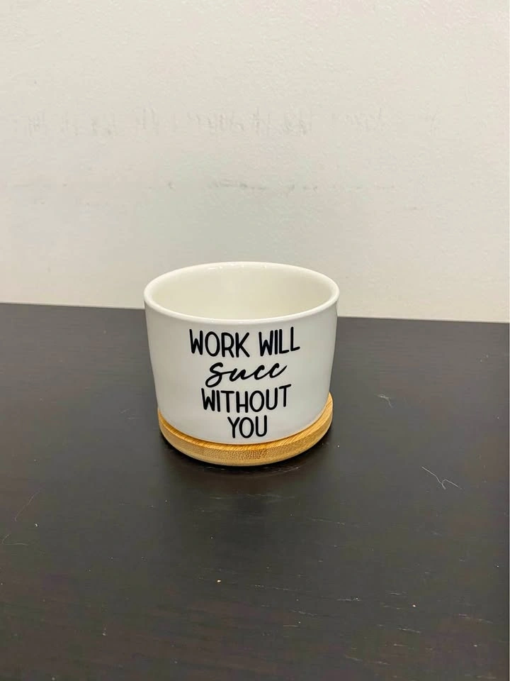 Goodbye Coworker Succulent Pot