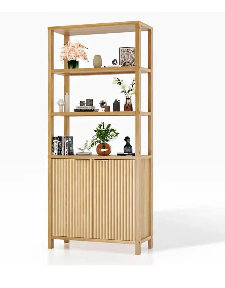 New & Unopened! Bookcase with Fluted Doors