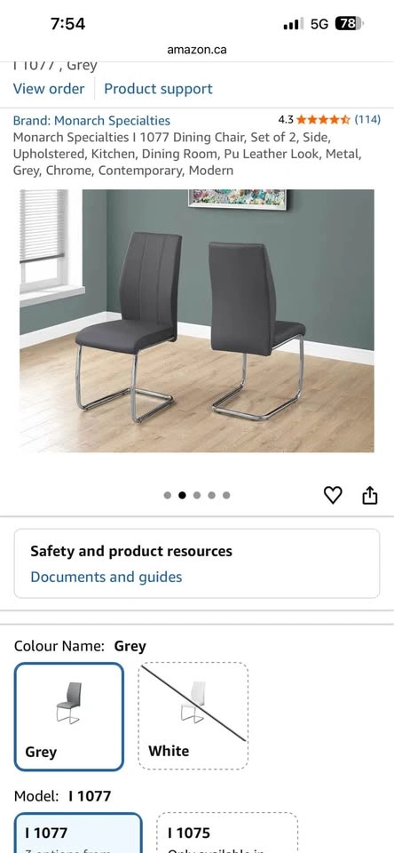 Dining Chair Set - 6 Chairs - photo 3