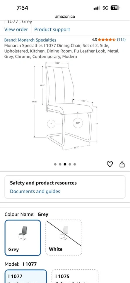 Dining Chair Set - 6 Chairs - photo 4