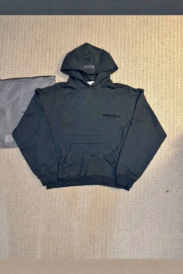 Black Essentials Hoodie
