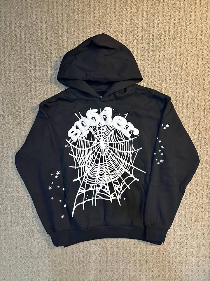 Black OG Web Sp5der Hoodie