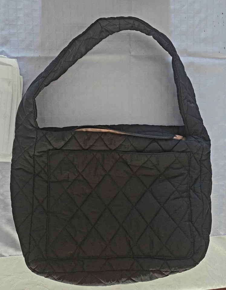Poppy & Peonies Black Quilted Shoulder Bag - photo 2