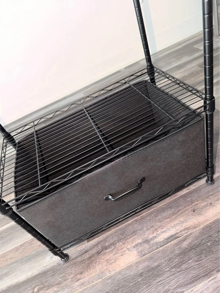 Black Closet Organizer / Storage Rack - photo 3