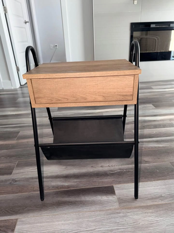 Small Side Table / Nightstand with Storage - photo 2
