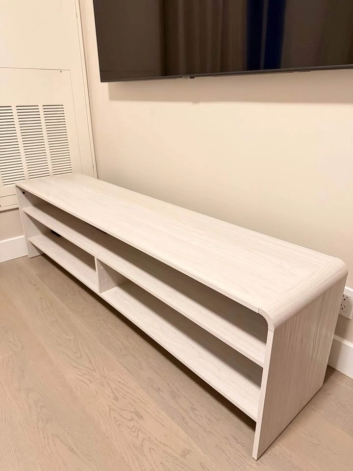 White TV Stand / Media Console - photo 2