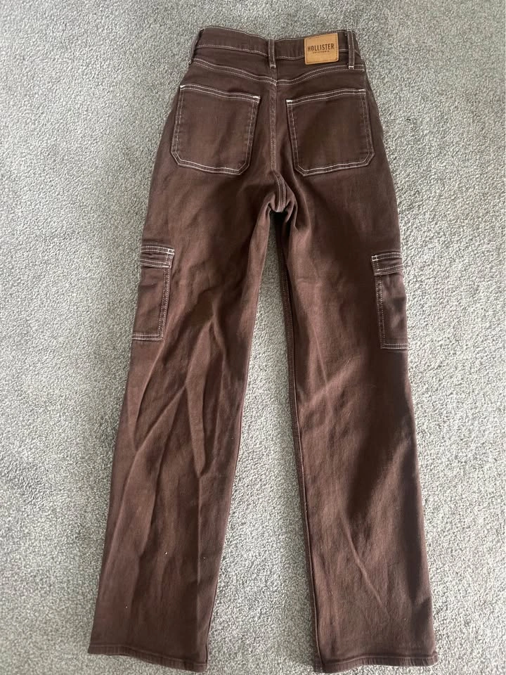 Hollister Brown Cargo Pants Size 23 - photo 2