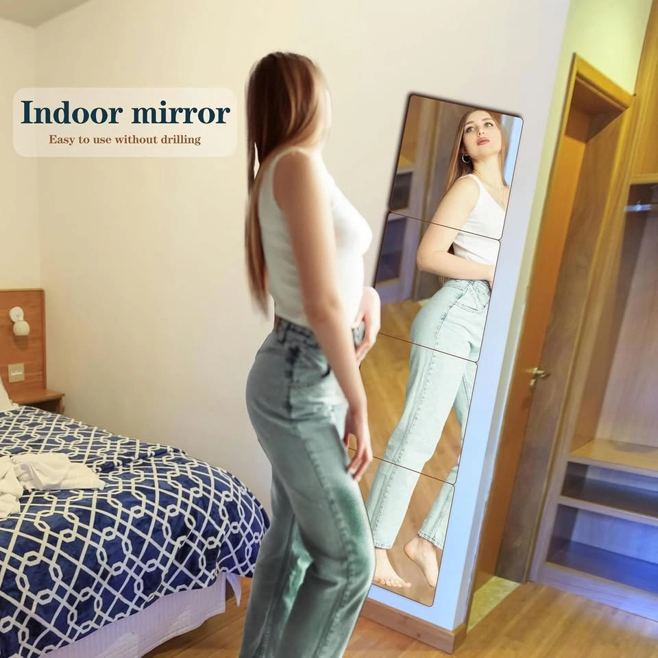 4 Shatterproof Stick-on Mirror Tiles - $15 - photo 5