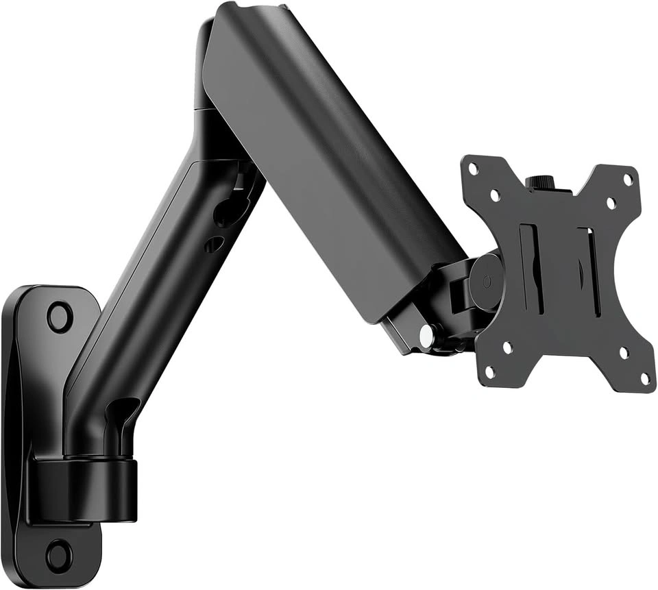 NEW Single Monitor Full Motion VESA Wall Mount - Black