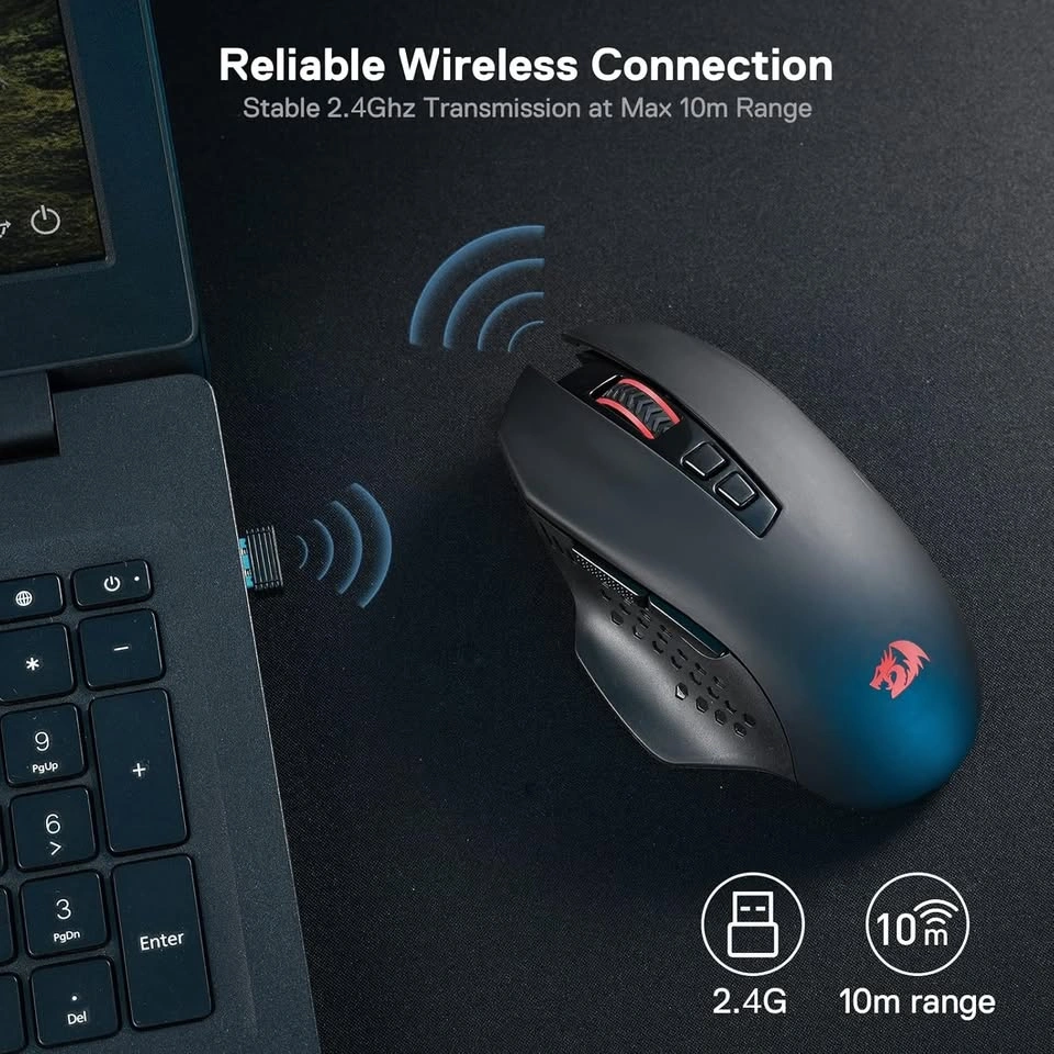 NEW Redragon M656 Gainer Wireless Gaming Mouse - 4000 DPI - $10 - photo 4