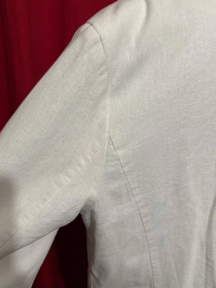 New Linen Blend Blazer Jacket, Size L - photo 4