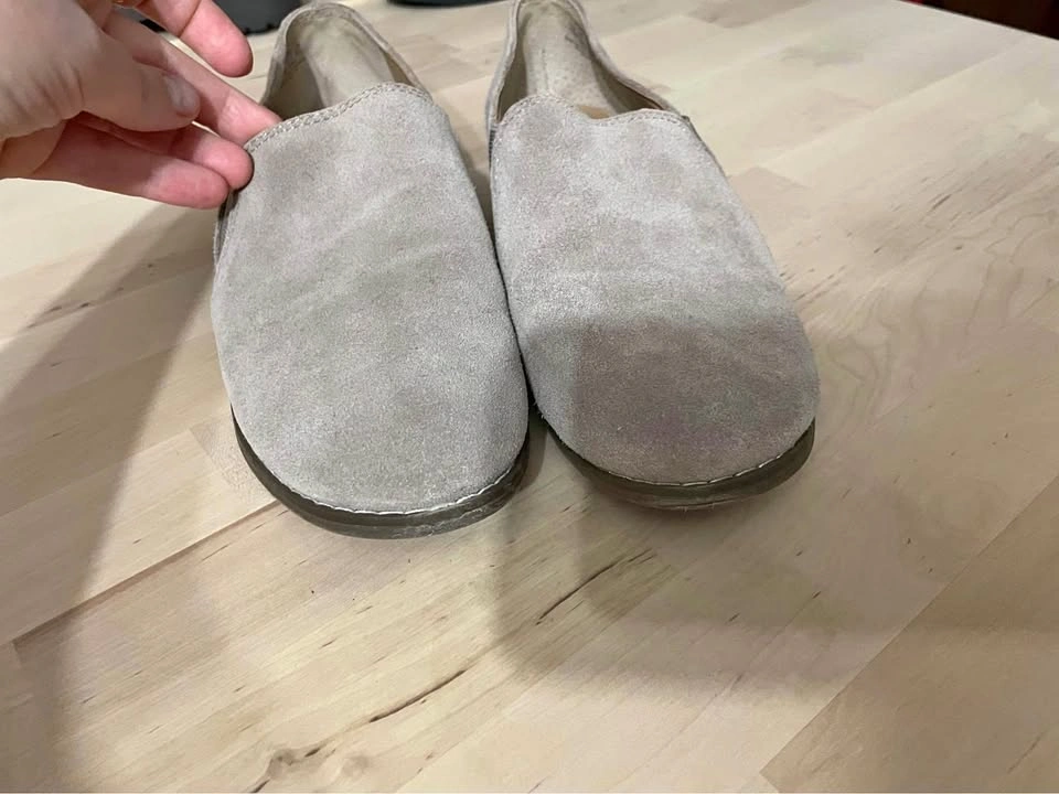 Franco Sarto Size 8 Loafer Pardon Suede Flats Shoes Women's