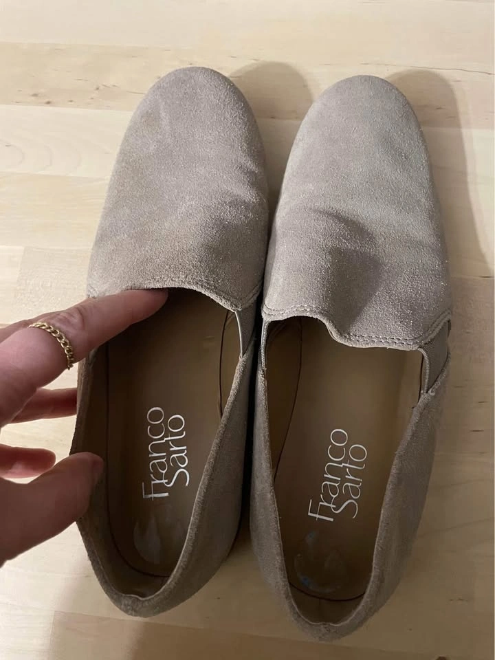 Franco Sarto Size 8 Loafer Pardon Suede Flats Shoes Women's - photo 2