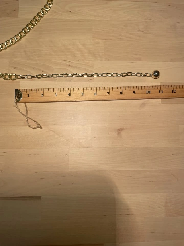 gold-toned costume chain belt - photo 5