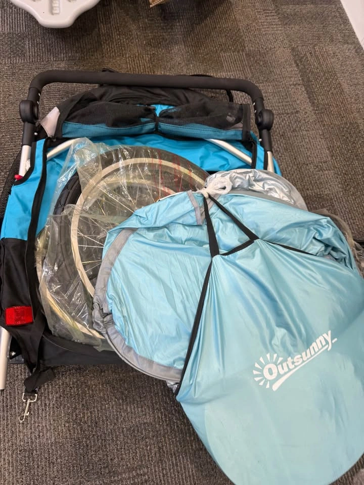 Aosom 2-in-1 Pet Bike Trailer & Stroller - photo 2