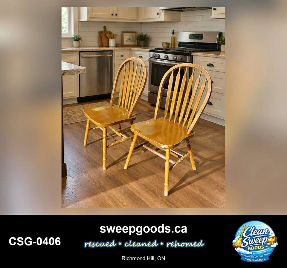 Wooden Dining Chairs Set of 2