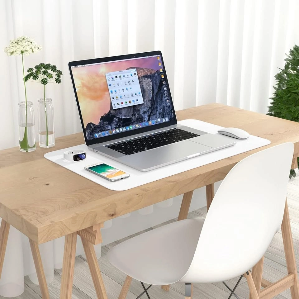 23.6" x 13.8" PU Leather Desk Mat - White - $8 - photo 3