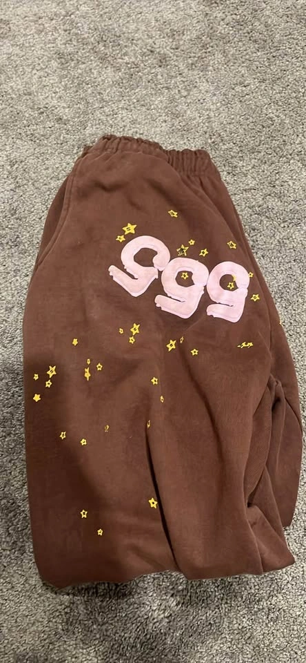 Brown Sp5der Angel Number Pants (555) - photo 2