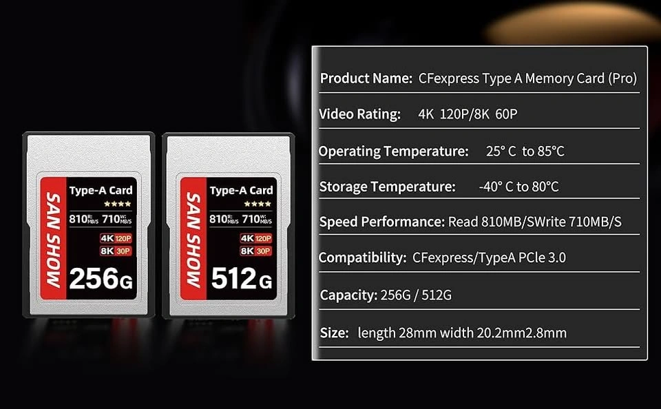 San Show 512 GB CF Express Type A Memory Card for 4K 8K - $260 - photo 5
