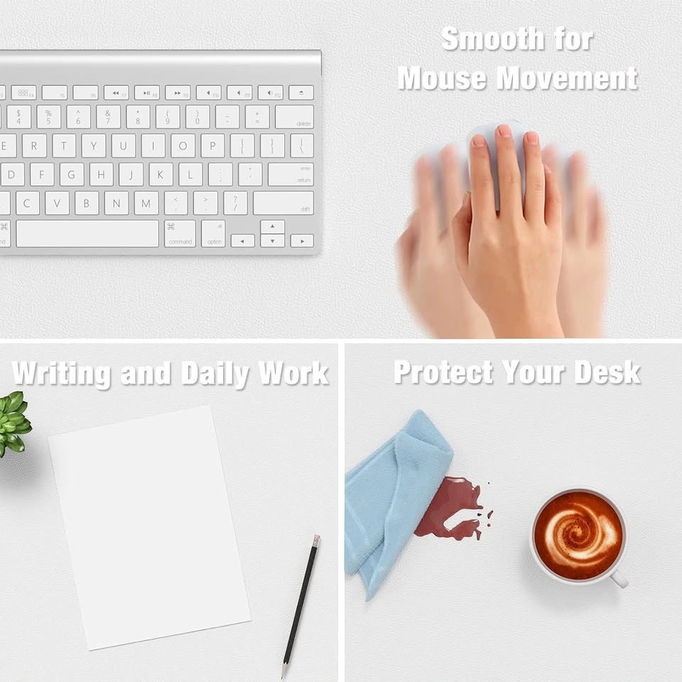 NEW 30" x 14" PU Leather Desk Mat Mouse Pad - White or Black - $ - photo 4