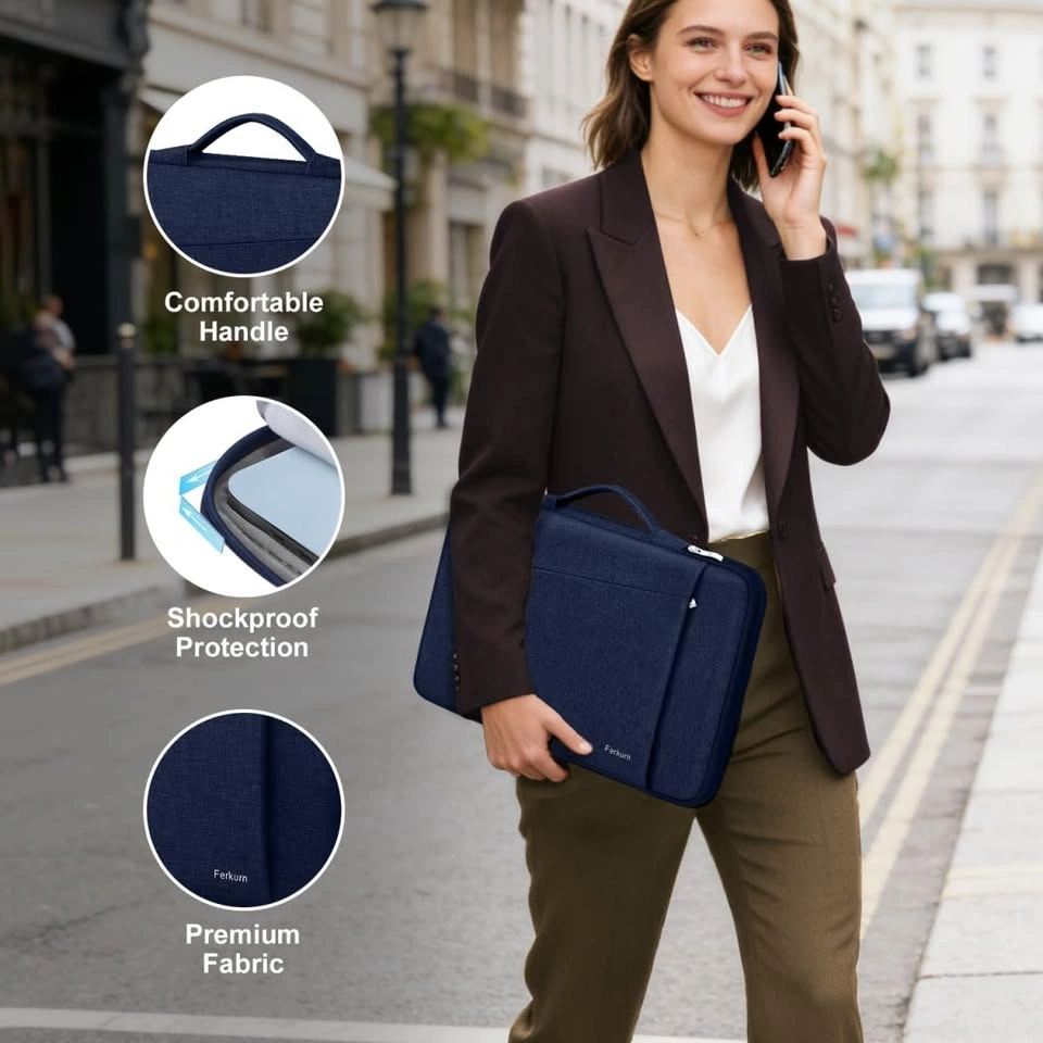 Brand New 15.6" Laptop Sleeve (Navy/Grey) - $10 - photo 4