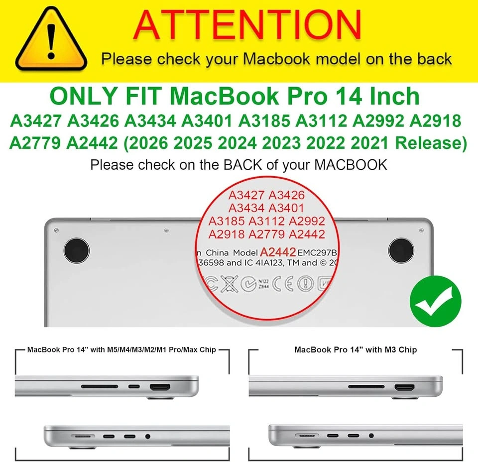 BRAND NEW Apple Macbook Pro 14 Inch Hard Shell Clear Case - $5 - photo 2