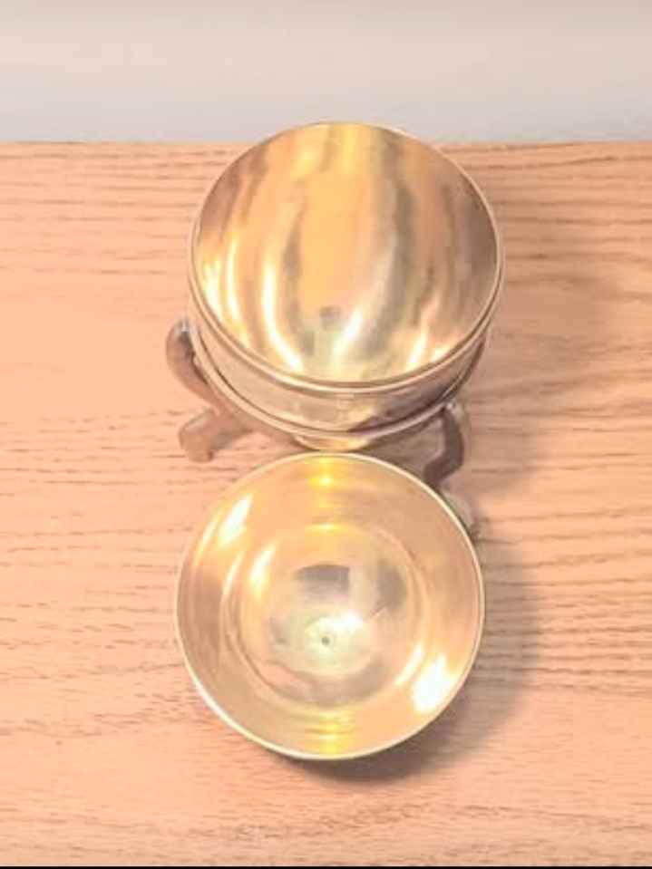 Rare Hand Crafted Cloisonne Enamel Brass Egg Container - photo 3