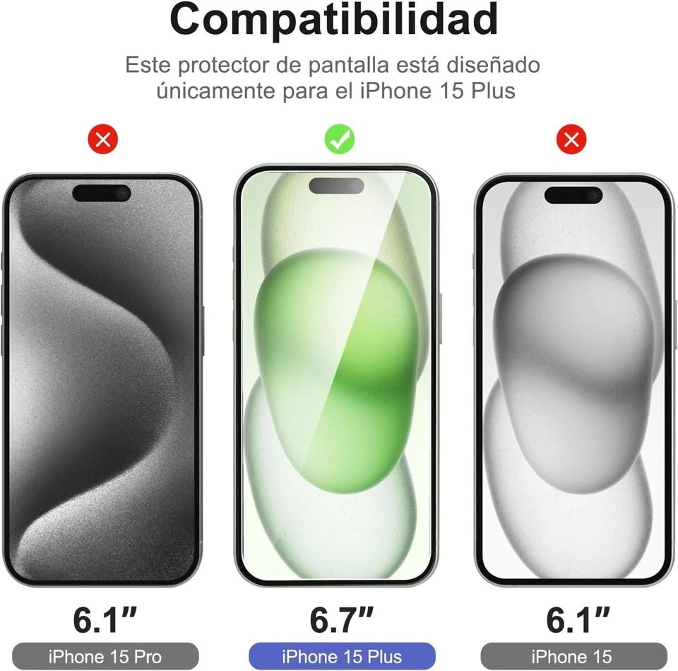 2 Pack iPhone 14/15/16 Plus 6.7" Screen Protector - $4 - photo 2