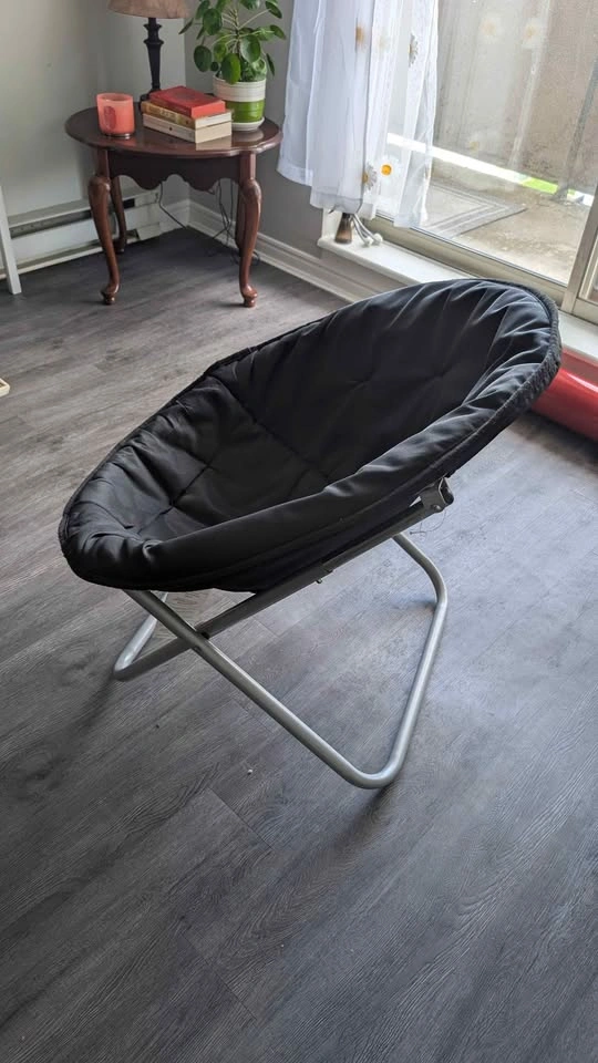 Black saucer chair - photo 2