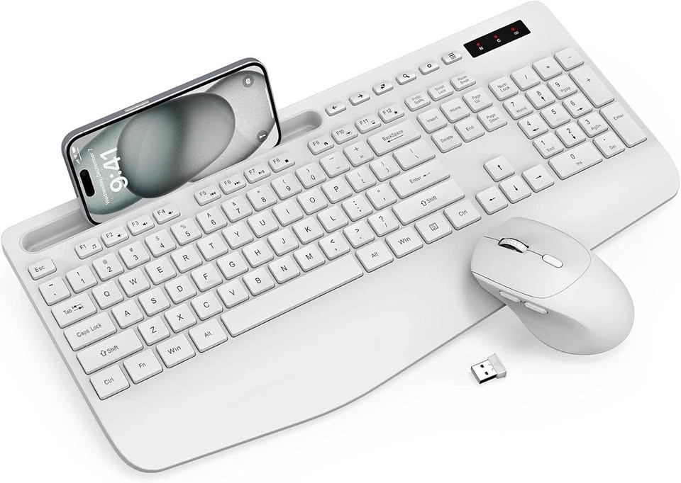 NEW Wireless Keyboard and Mouse Combo - White - $25