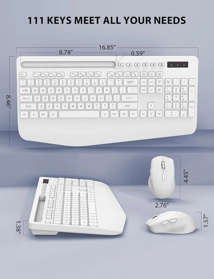 NEW Wireless Keyboard and Mouse Combo - White - $25 - photo 2